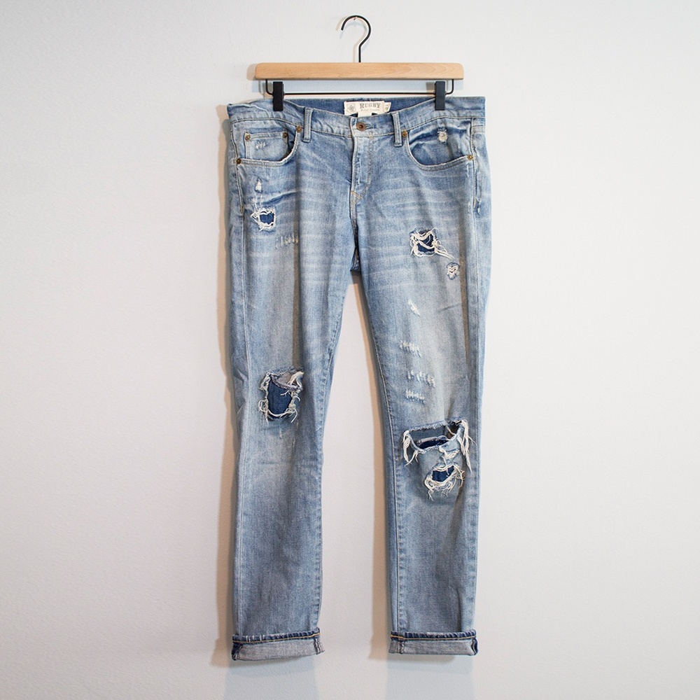 RUBGY Ralph Lauren Distressed Boyfriend 31 Jeans